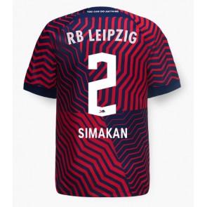 RB Leipzig Mohamed Simakan #2 Bortatröja 2023-24 Kortärmad